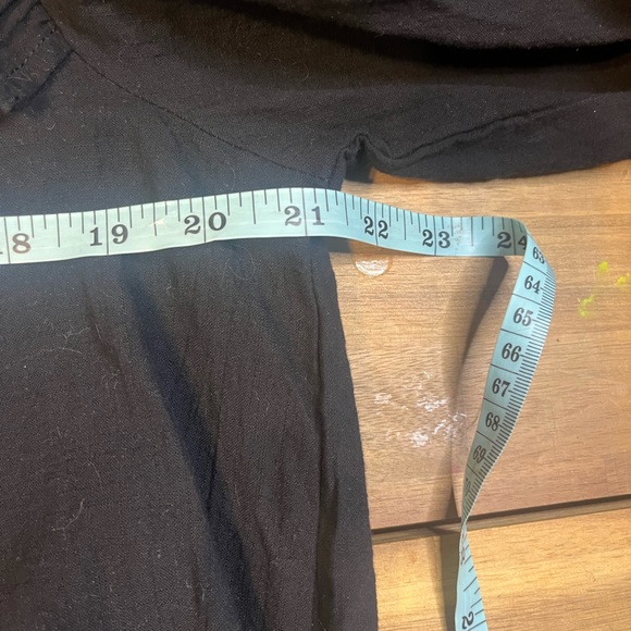 KIRUNDO Women’s black with embrodiey Mini Dress V Neck Bohemia Dress sz XL - Picture 10 of 12